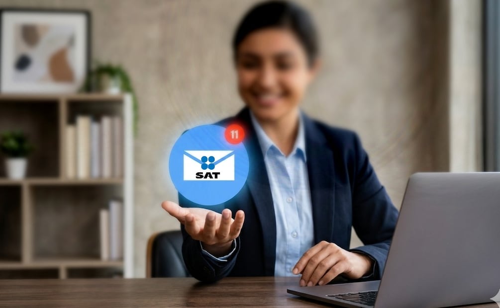 ¿Te llegó un correo del SAT? Esto significan sus mensajes y así evitas multas. (Foto: Creada con IA)