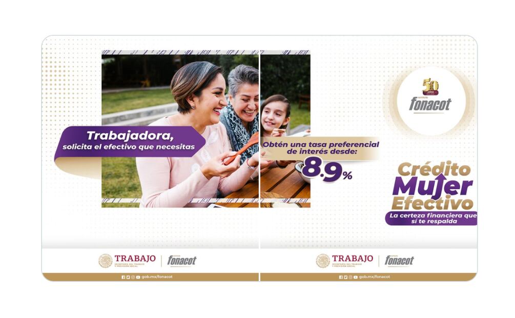 ¿Cuánto dinero puede prestar Fonacot con “Crédito Mujer Efectivo”? (Foto: Captura de pantalla)
