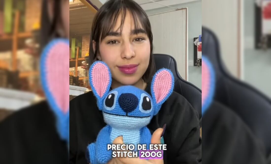 Emprendedora mexicana utiliza la figura de Stitch para enseñar a calcular márgenes de ganancia en redes sociales (Foto: Captura de pantalla- Instagram regina_crochetera)