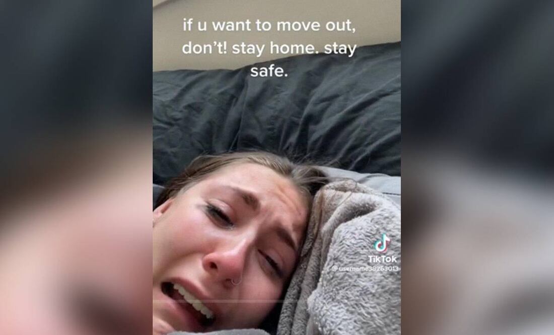 Entre sollozos, dice a sus seguidores que no abandonen la casa de sus padres. (Foto: Captura)