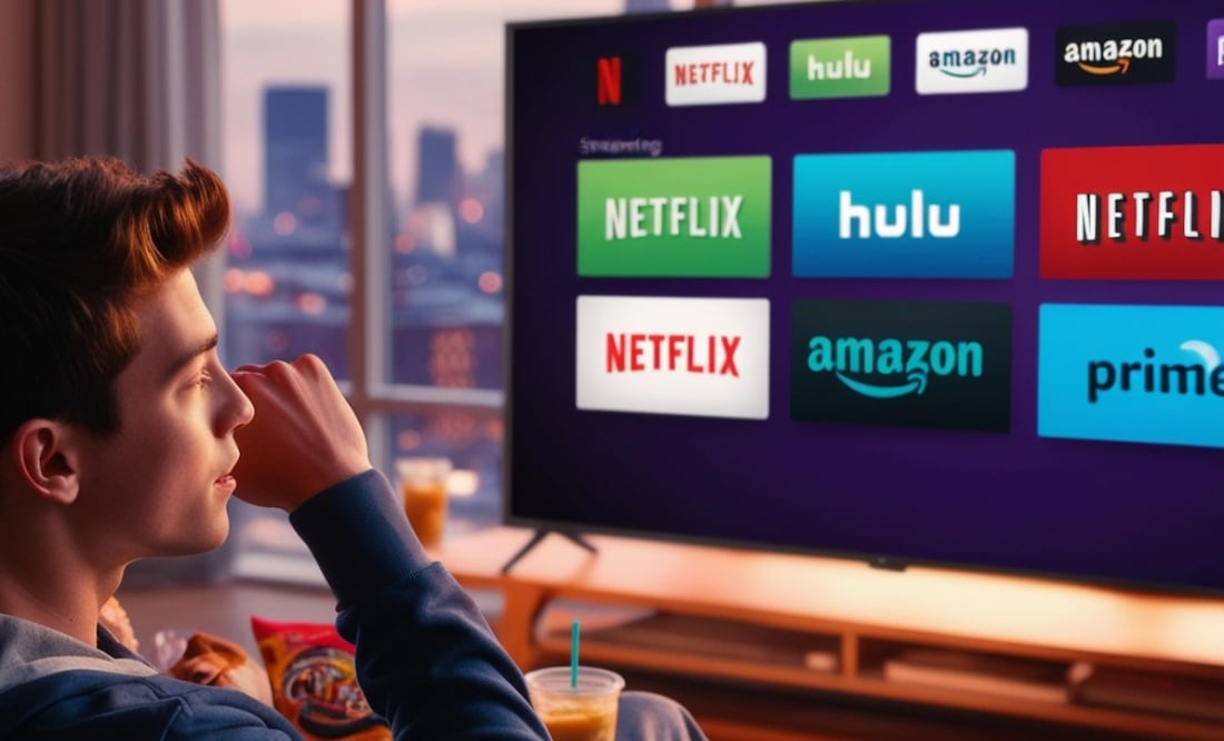 ¿Vale la pena pagar por todas las plataformas de streaming? Este es el gasto anual en 2024. (Foto: Creada con IA)