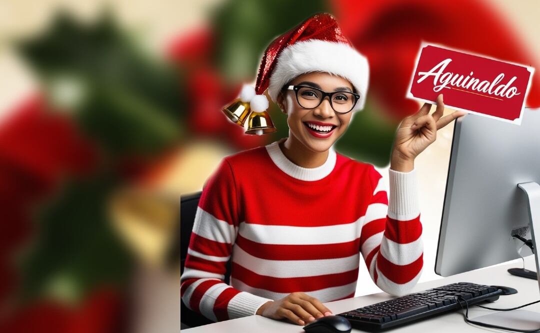 Haz las cuentas! Así calculas tu aguinaldo si ganas 8 mil pesos al mes. (Foto creada con IA)