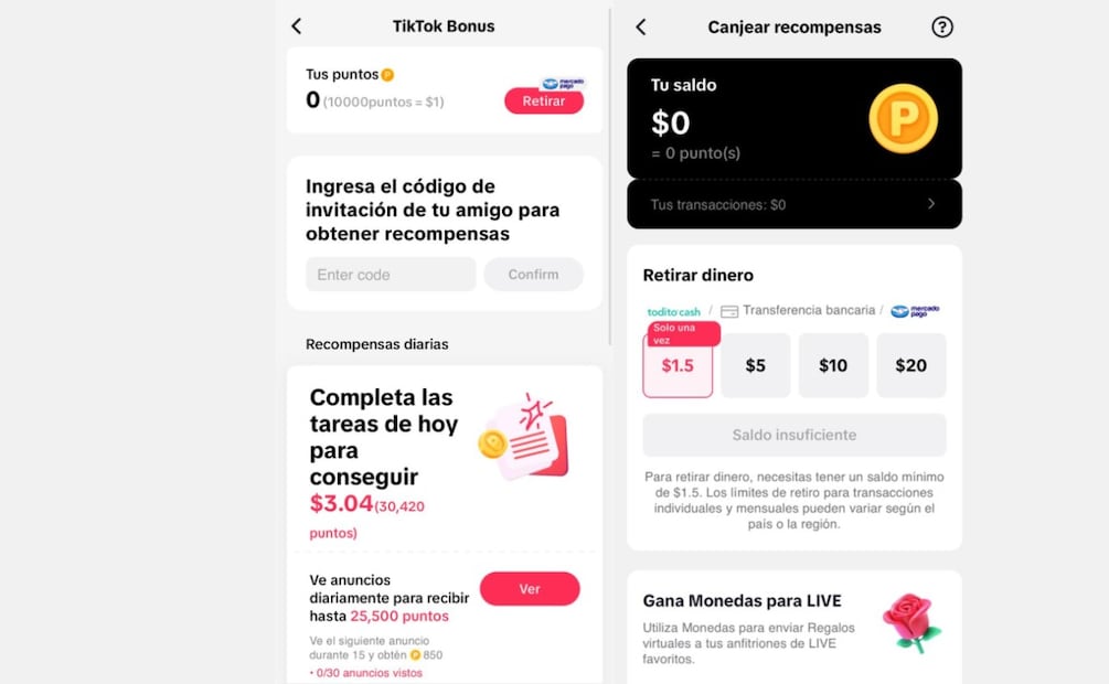 ¿TikTok realmente te paga por ver videos? Descubre la verdad sobre sus recompensas. (Foto: Captura de pantalla)