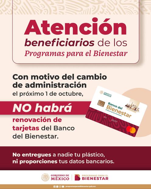 Tarjeta del Banco del Bienestar. (Foto: Redes sociales)
