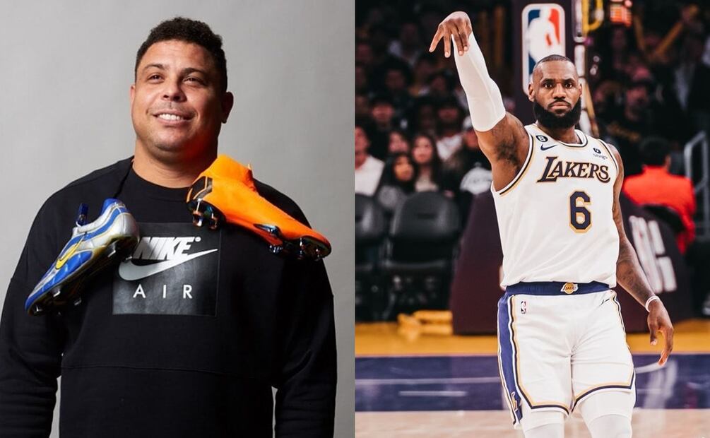 Ronaldo Nazario y LeBron James. Fuente: Producción De Dinero