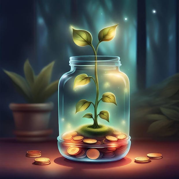 Puedes hacer crecer tu dinero mediante las inversiones. (Foto: Generada con Inteligencia Artificial)