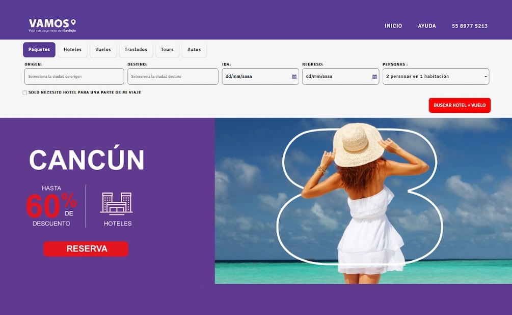 ¿MSI y cashback en tus viajes? Conoce "Vamos BanBajío", el nuevo portal para viajar sin romper el presupuesto. (Foto: Captura de pantalla)