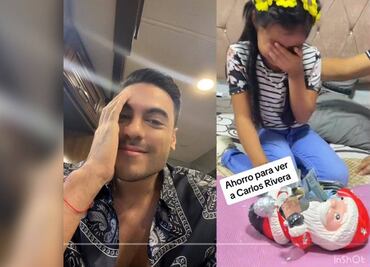 Carlos Rivera invita a su concierto, en primera fila, a niña que ahorró tres años para comprar su entrada