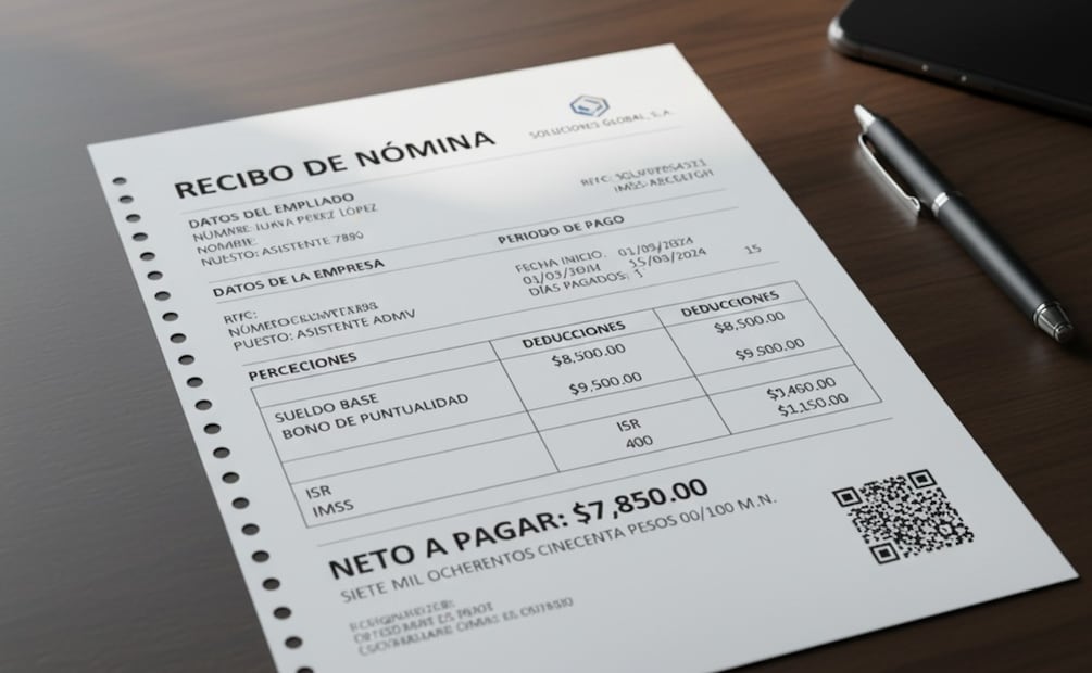 Atención, trabajador: Estas son las consecuencias de no contar con recibos de nómina. (Foto: Creada con IA)