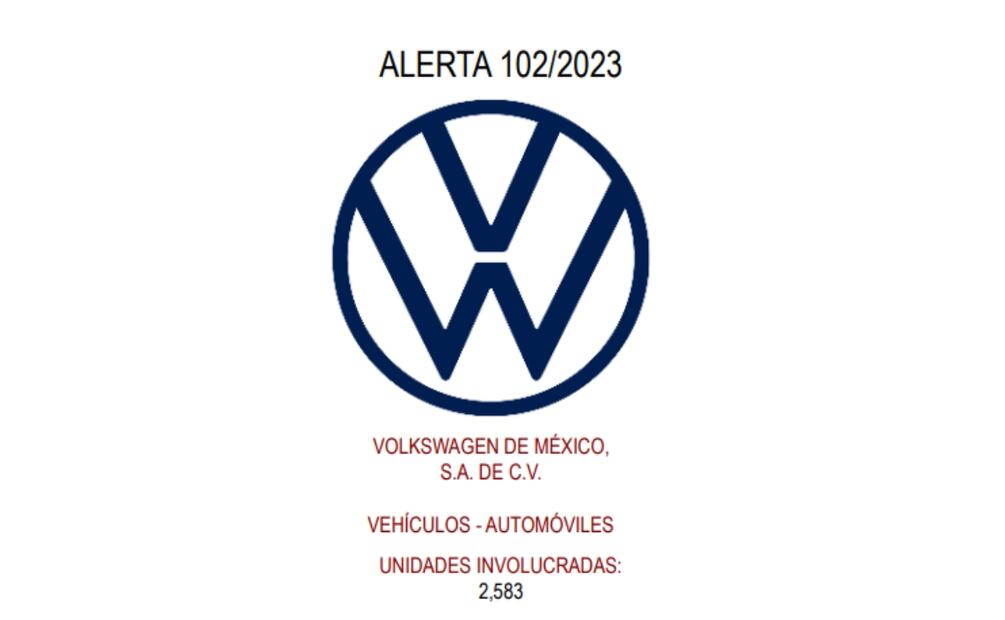 Alerta Profeco Volkswagen. (Foto: Captura de pantalla)