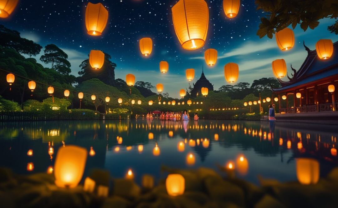 Festival Siam Vibes: lo que parecía un show de luces y cultura es en realidad una estafa, según Profeco. (Foto: Creada con IA)