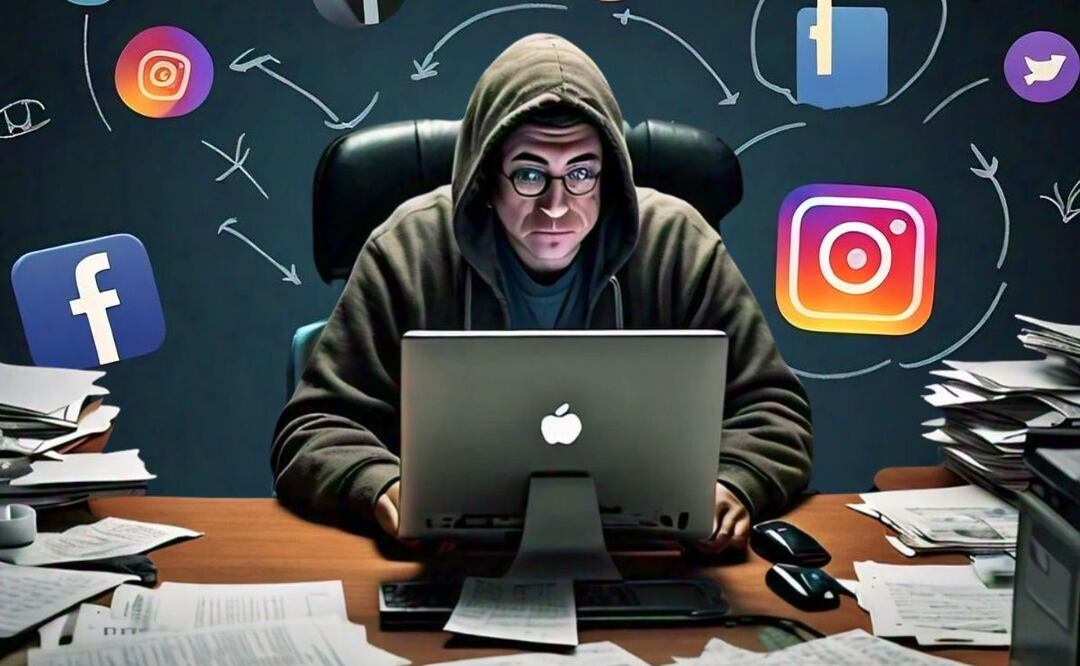 Descubre cómo evitar ser victima de estafas en redes sociales. (Foto: Creada con IA)