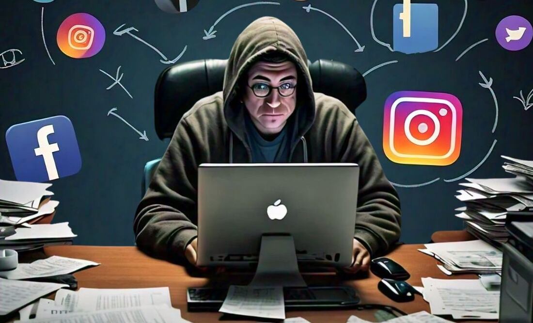 Descubre cómo evitar ser victima de estafas en redes sociales. (Foto: Creada con IA)