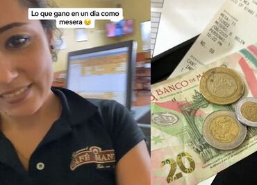 Mesera revela cuánto gana en propinas en un día y sorprende a TikTok