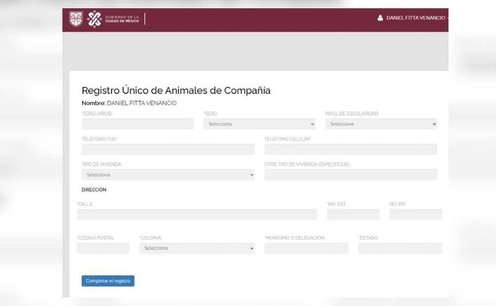 Agatan recomienda que los mayores de edad sean los responsables del registro. (Foto: Captura de pantalla)