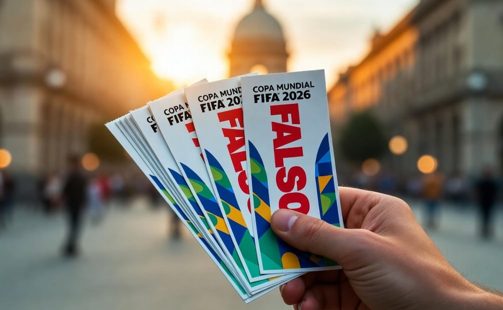 ¿Buscas entradas para el Mundial? SSC alerta por sitios falsos que simulan ventas de la FIFA. (Foto: Creada con IA)
