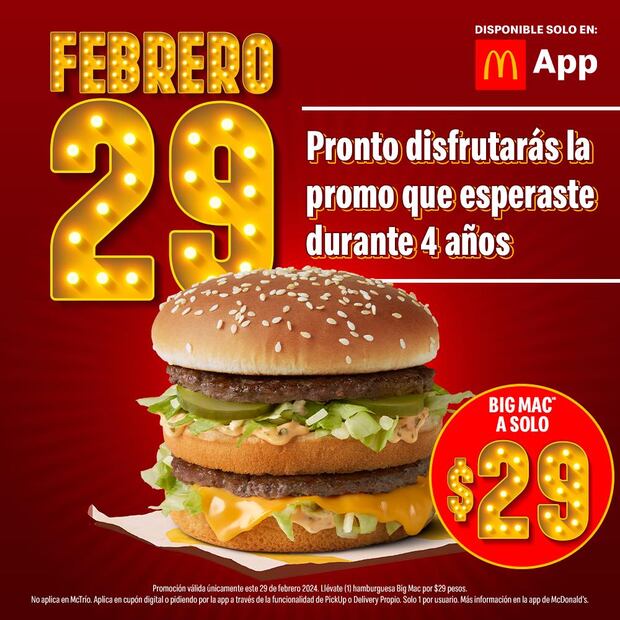 La app de McDonald's está disponible para los dispositivos operativos de iOS y Android. (Foto: Redes sociales)