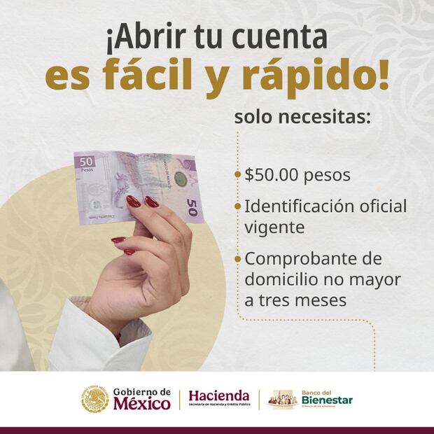 Cuenta Banco del Bienestar. (Foto: X del Banco del Bienestar)