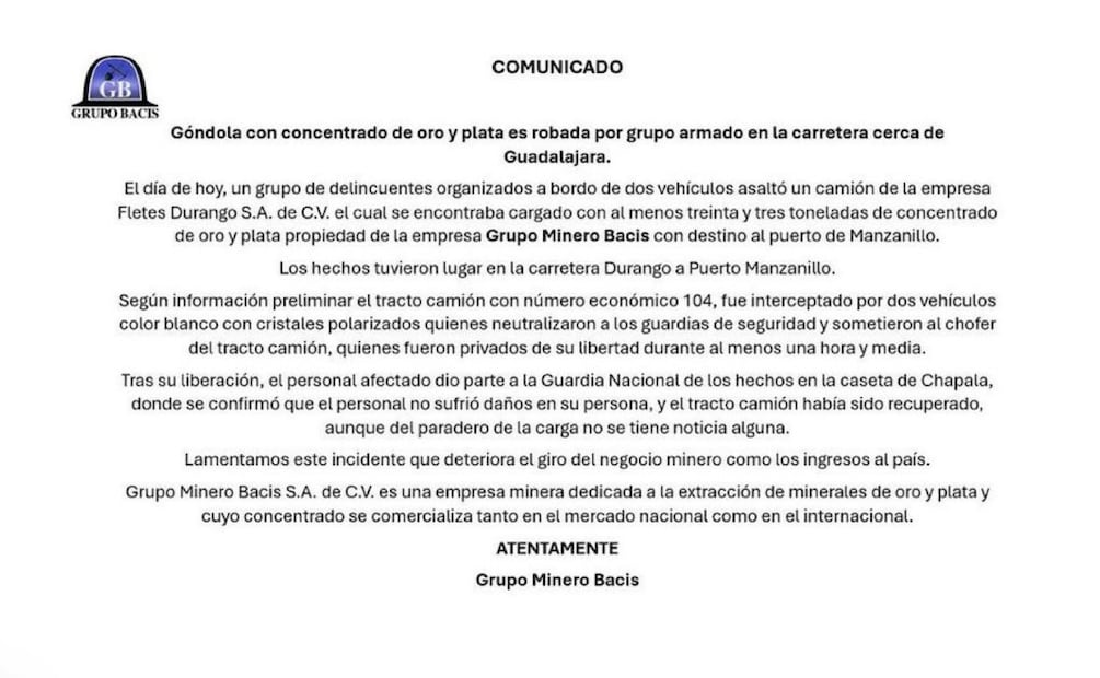 Grupo Bacis. (Foto: Redes sociales)
