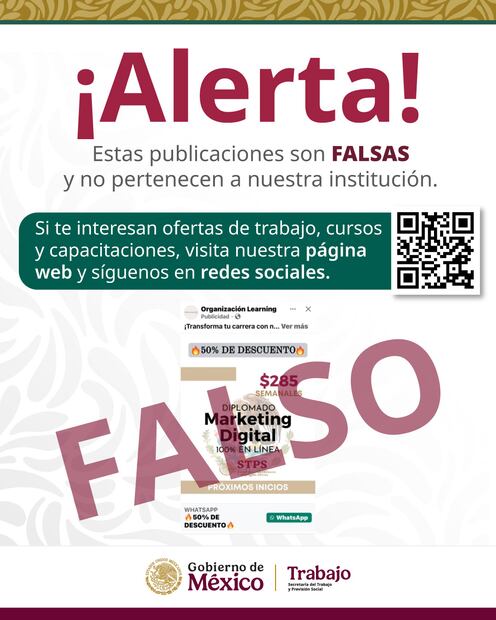 Alerta STPS. (Foto: X de la STPS)