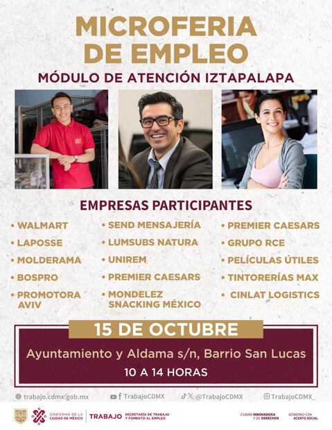 Micro feria de Empleo. (Foto: Redes sociales)