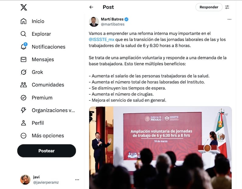¿Cuál es el aumento para los trabajadores del ISSSTE en 2025? (Foto: Redes sociales)