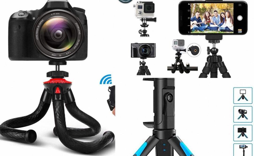 Los tripiés se consideran aditamentos esenciales para grabar videos de TikTok. (Foto: DeDinero)