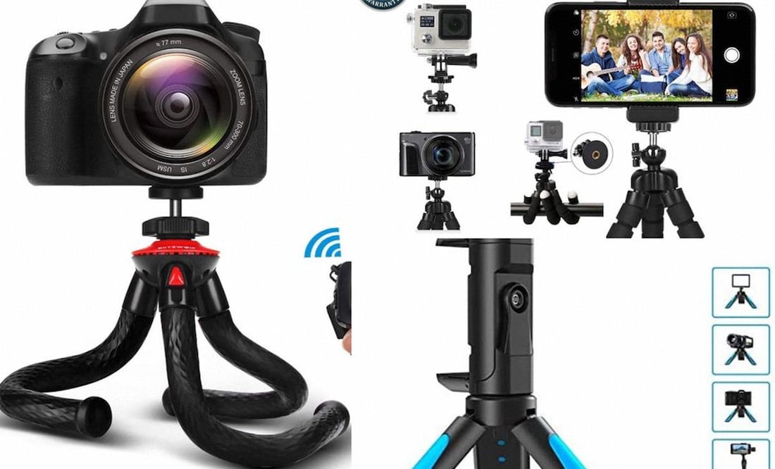 Los tripiés se consideran aditamentos esenciales para grabar videos de TikTok. (Foto: DeDinero)