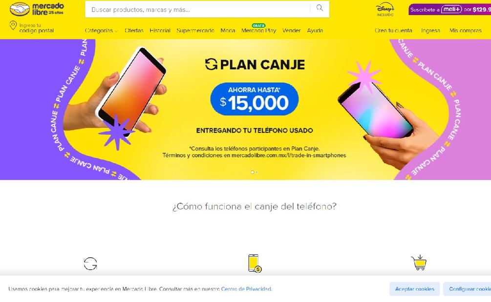 ¿Cómo funciona el "Plan Canje" de Mercado Libre? (Foto: Sitio web)