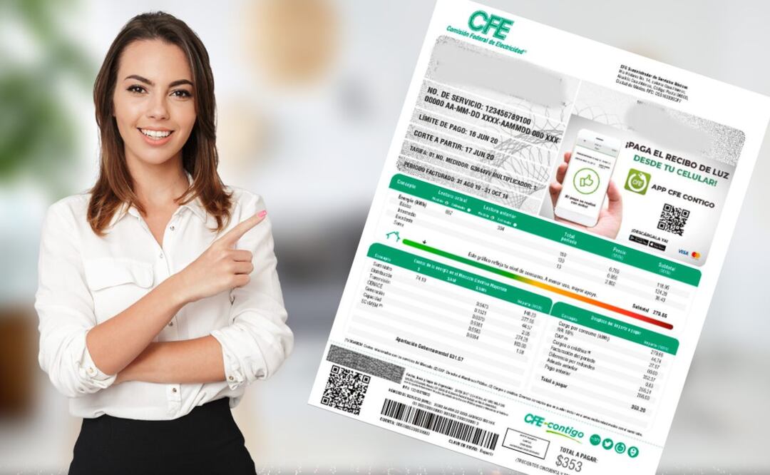 Conoce cómo puedes reducir el cobro de tu recibo de la CFE. (Foto: DeDinero)