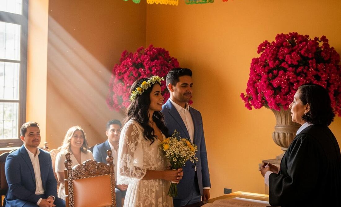 Costo y requisitos para casarte por el civil en Coyoacán en 2025. (Foto: Creada con IA)