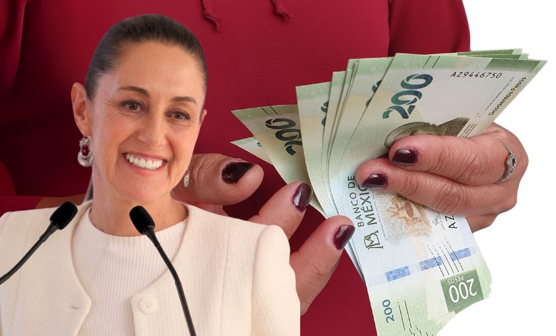 Claudia Sheinbaum anuncia nueva Pensión para Mujeres en México. (Foto: Cuartoscuro y DeDinero)