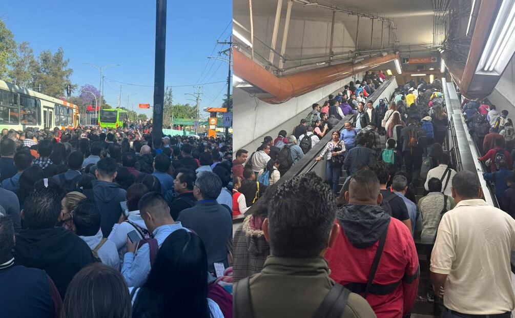 En las últimas semanas los usuarios de la Línea 7 se han visto afectados por la demora en la circulación de los trenes. (Fotos: Redes sociales)