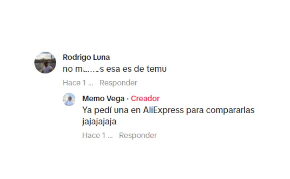 Comentarios en TikTok sobre la pieza de Cartier. (Foto: Captura de pantalla)