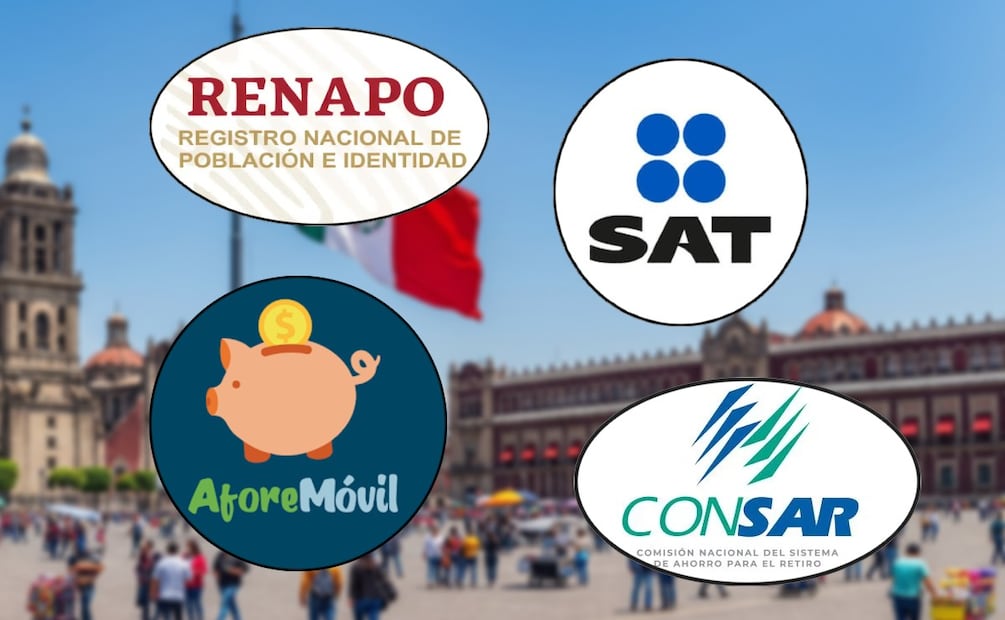 CURP, e.firma y trámites de pensión gratis en el Zócalo. (Foto: Creada cn IA)