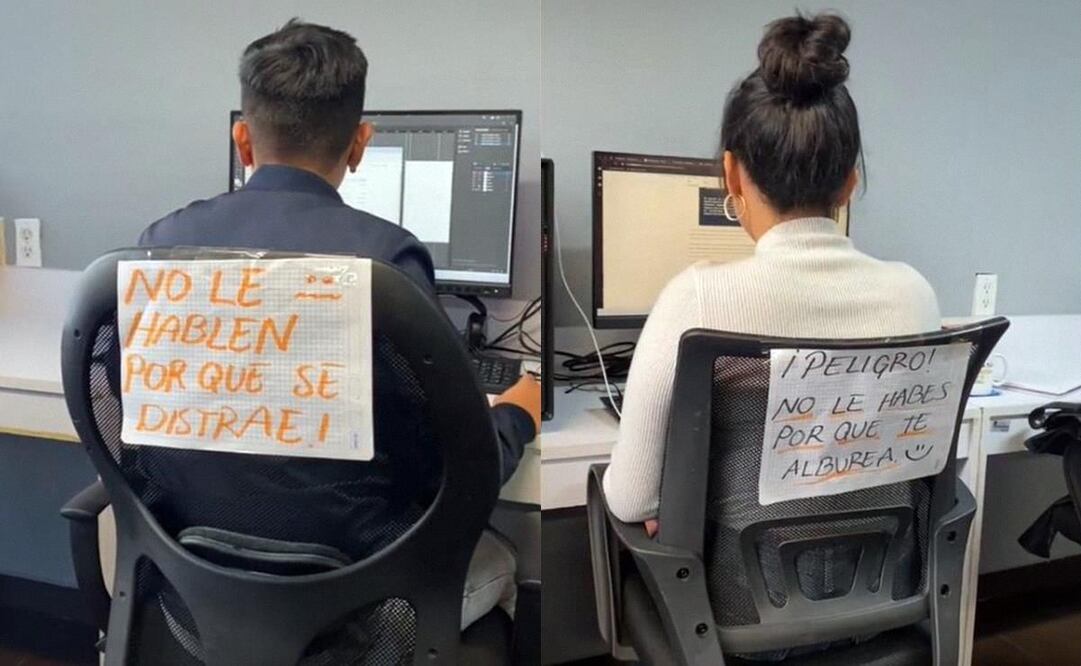 Incluyen mensajes como "¡No le hablen porque se distrae!". (Foto: Captura)