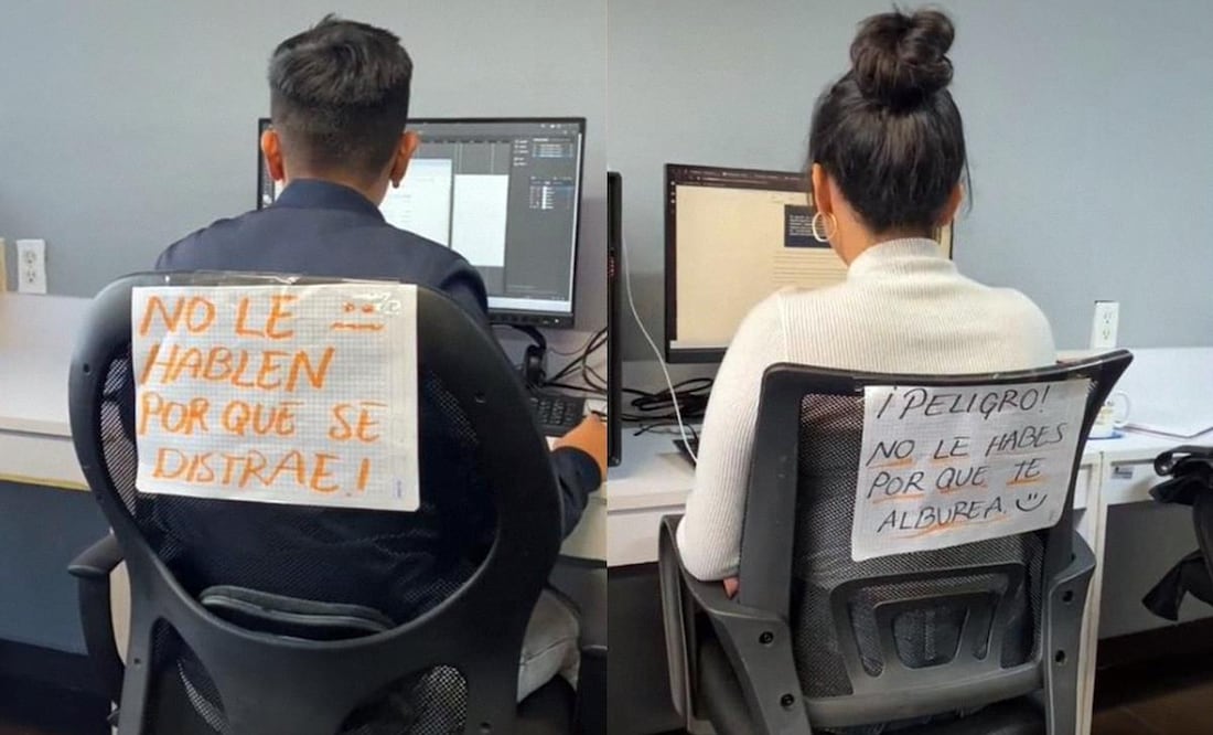 Incluyen mensajes como "¡No le hablen porque se distrae!". (Foto: Captura)