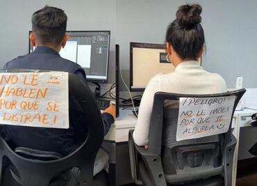 Mi primera chamba: Pegan letreros a empleados para que no se distraigan y el resultado es viral