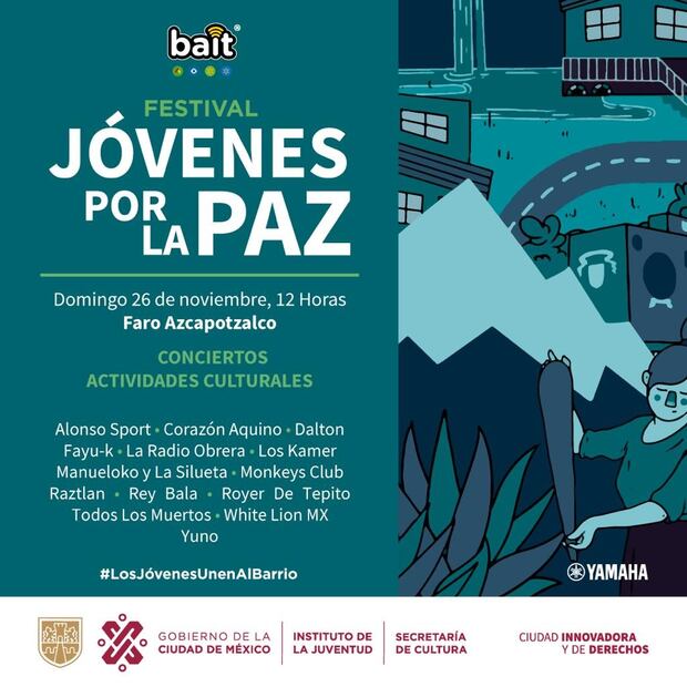 Cartel del festival para el 26 de noviembre. (Foto: Captura de Pantalla)