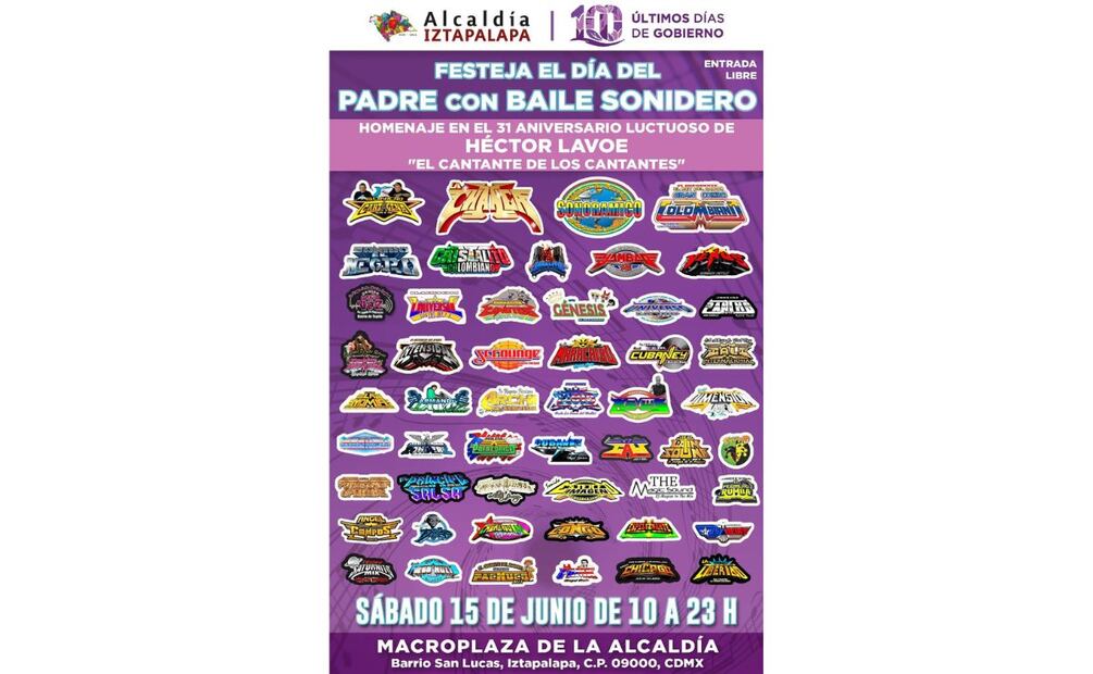 Baile sonidero en la alcaldía Iztapalapa. (Foto: Captura de pantalla)