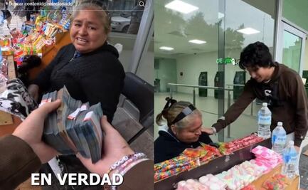 TikTok: Joven regala 12 mil pesos a vendedora de la calle para la operación de su hija