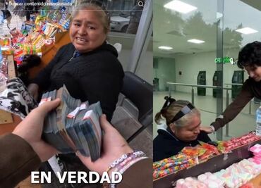 TikTok: Joven regala 12 mil pesos a vendedora de la calle para la operación de su hija