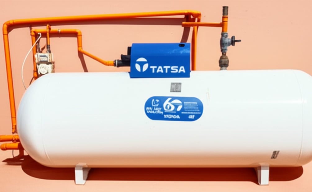Precio del gas LP en México: recarga de tanque estacionario y Gas Bienestar (Foto: Creada con IA)