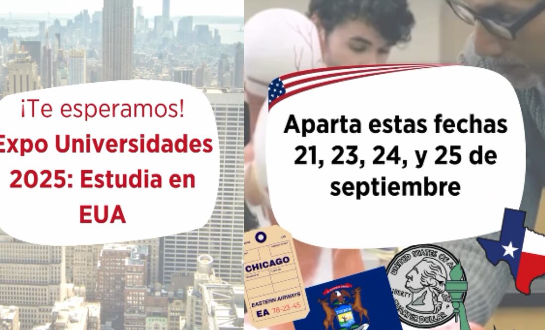 Si estás pensando en estudiar en Estados Unidos, la Expo Universidades 2025 de EducationUSA será tu gran oportunidad (Foto: Captura de pantalla- Instagram @usembassymex)