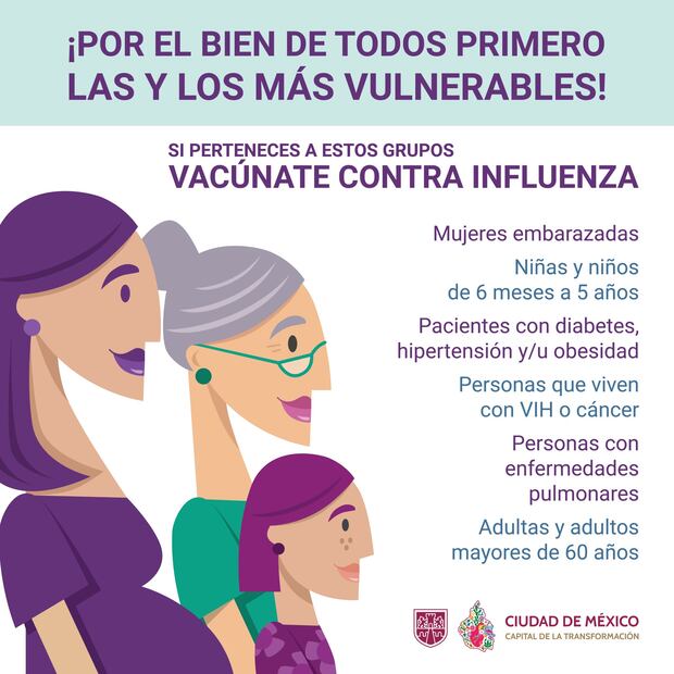 Vacunación influenza y covid. (Foto: Redes sociales)