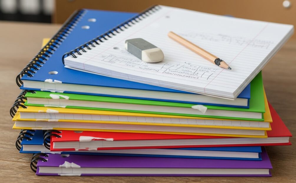 Mejores cuadernos según Profeco. (Foto: Creada con IA)