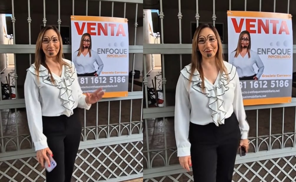 Una agente inmobiliaria convirtió un cartel vandalizado en una divertida estrategia de publicidad que conquistó TikTok (Foto: Canva)