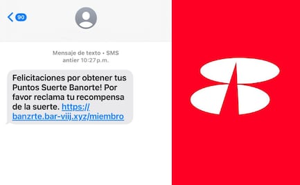 ¿Te llegó un supuesto mensaje de Banorte con una recompensa? Podría tratarse de un fraude