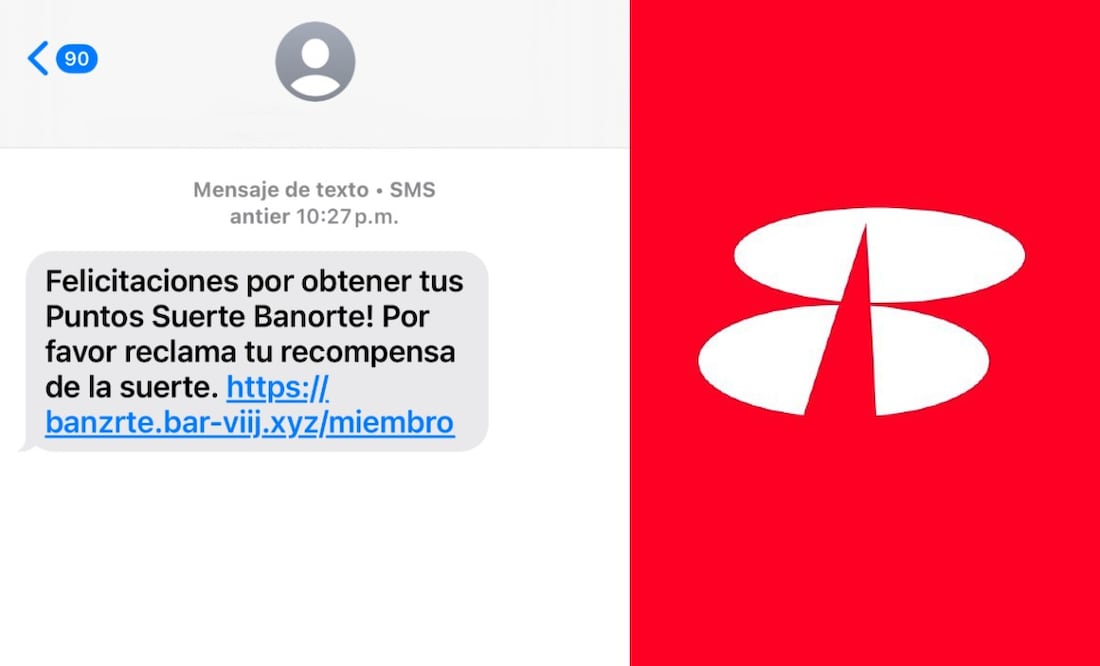 Puntos Suerte Banorte: El nuevo engaño que suplanta el programa real de lealtad. (Foto: Captura de pantalla)