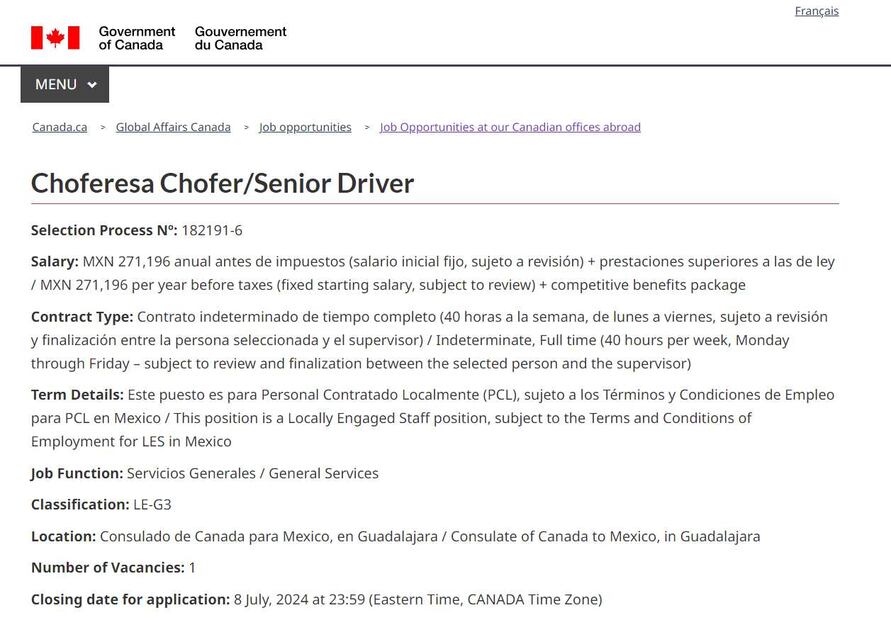 Empleos de chofer en México en 2024. (Foto: DeDinero)